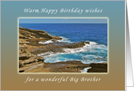 For my Big Brother, Happy Birthday wishes, Hanauma Bay, Hawaii card