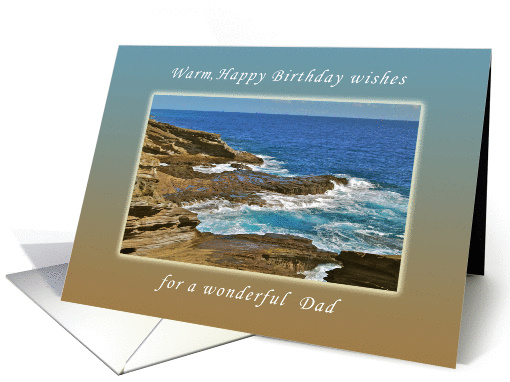 For my Dad, Happy Birthday wishes, Hanauma Bay, Hawaii card (992769)