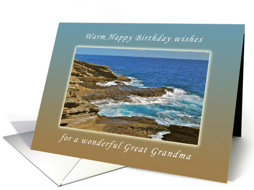 For my Great Grandma, Happy Birthday wishes, Hanauma Bay, Hawaii card
