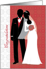Congratulations- Couple on wedding day card