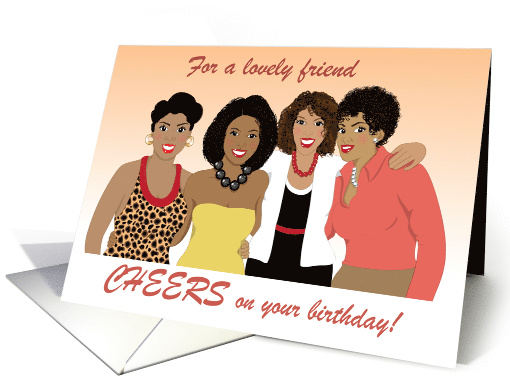 Happy Birthday for friend - Group of girlfriends... (1020809)