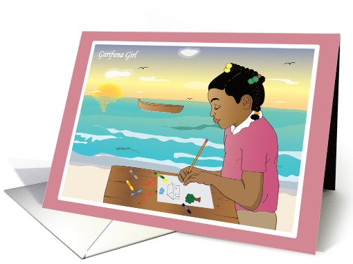 Garifuna Girl card (1042401)