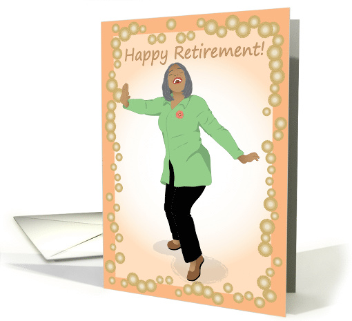 Retirement Congratulations - Beautiful older woman happy... (1415058)