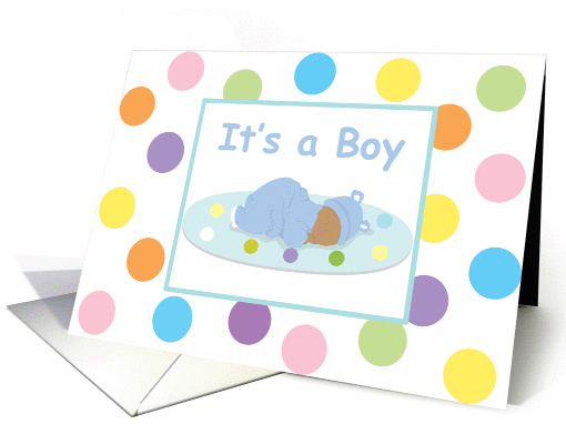 It's a Boy Card - It's a new baby boy card (960427)
