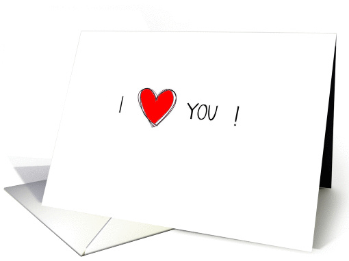 I heart you card (954347)