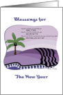 High Priest Blessing Rosh Hashana New Years card