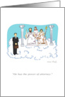 Funny Power of Attorney Law School Congratulations card