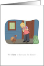 Funny Illustrated Happy Thanksgiving card