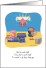 Sweet Colorful Happy Hanukkah For a Girl card