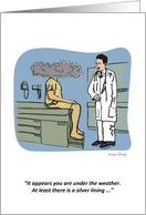 Funny Get Well Soon Under The Weather Humor card
