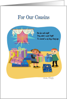 Sweet Happy Hanukkah For Cousins card