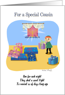 Sweet Happy Hanukkah For a Boy Cousin card