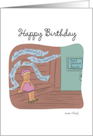 Funny Self Esteem Room Happy Birthday For Her card