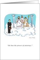 Funny Power of Attorney Law School Congratulations card