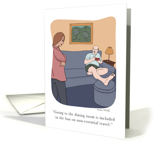 For Husband Or Wife Wedding Anniversary During Coronavirus Humor card