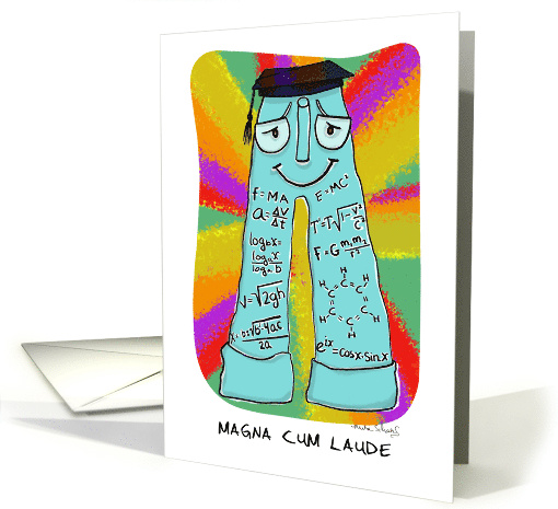 Humorous Congratulations Smarty Pants Magna Cum Laude Graduate card