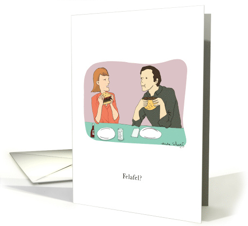 Funny Get Well Soon Felafel Humor card (956255)