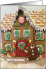 Gingerbread House Merry Christmas card