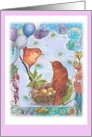 New birth Illustrated Congratulations,for Daughter card