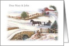 fo step son & daughter in law winter wonderland custom front card