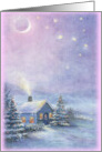 Christmas Custom Greetings Magical Winter Nocturne card
