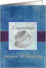 Wedding Congratulations for Son Wedding Rings card