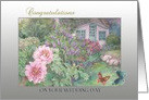 Wedding Congratulations for Daughter House & Garden card