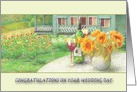 Wedding Congratulations for Daughter Sunflower Cottage card