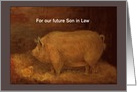 Future Son in Law Illustrated Piggy & Chick card