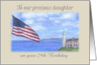Daughter’s Custom Birthday Nautical Lighthouse card