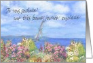 French Greetings Sunny Garden and Sailboat card