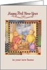 first new year cozy winter bears custom front card