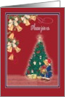 Christmas Invitation with Whimsical Xmas Bear card