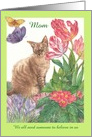Mother’s Day Butterfly Purrfect kitty for Mom card