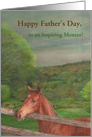 Father’s Day for Mentor illustrated horse card