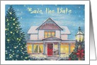 Save the Date Christmas Party Invite card