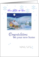 for brother & husband, congratulations new home, personalize name card