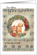 Merry Xmas from puppy & kitten , with personalize name card