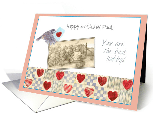 for Husband Birthday on Valentine Hearts & Bears card (1016543)