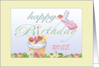 85 Birthday for Sister in Law, Fairy & Cupcake card