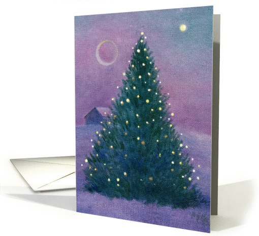 for step son & daughter in law christmas nocturne card (1170728)
