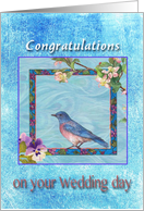 Wedding Congratulations for Son Bluebird from Mom card