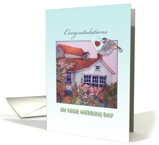 Wedding Congratulations for Daughter Cottage Garden card (1191202)
