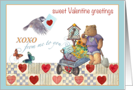 Future Son in Law Valentine Illustrated Teddybear card