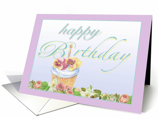grandniece illustrated cupcake14 birthday card (1225656)