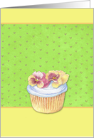 for Twins Illustrated Cupcake First Valentine card