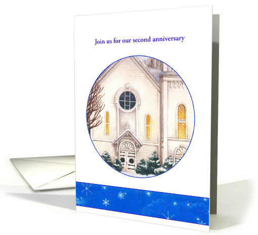 Illustrated Church Anniversary Invite card (1255432)