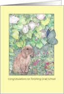 Congratulations Granddaughter Masters Degree Nature Illustration card