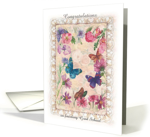 congratulations daughter masters degree lilac illustration card