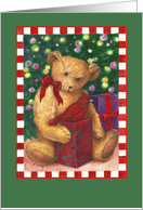 Teddy Bear Christmas Same Sex Husband card